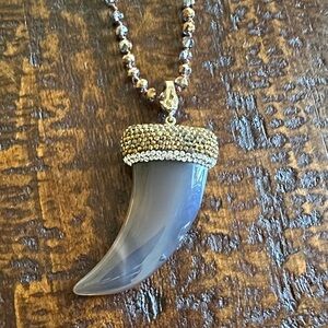 Elegant Silver and Gold Pendant Necklace